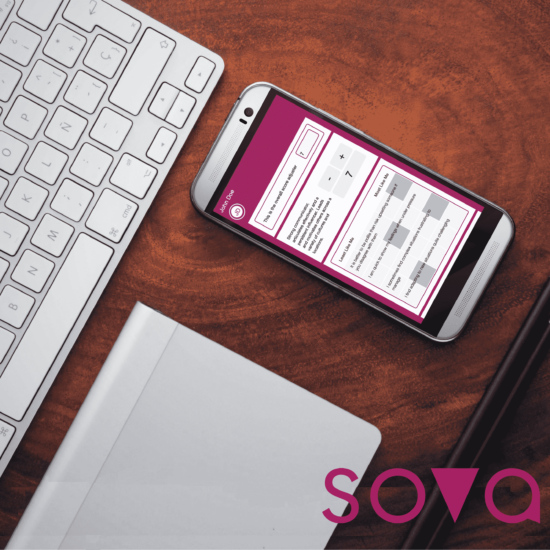 Sova assessment portfolio image with Android screenshot
