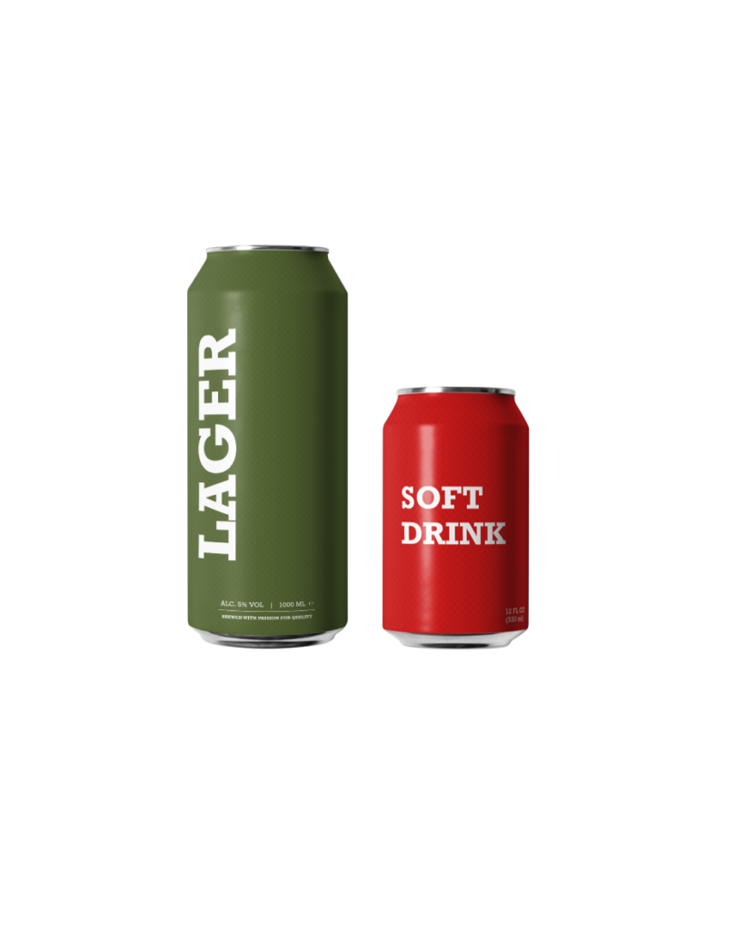A pair of cans