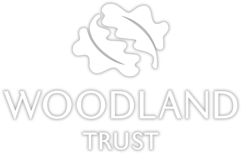 Woodland Trust White Logo on Transparent Background